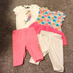 3 For $18 Carter's Mermaid Baby Set